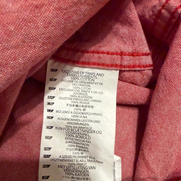 5.11 Tactical Men's XL Short Sleeve Button Up Shirt Red Heathered Outdoor Work - Picture 5 of 7